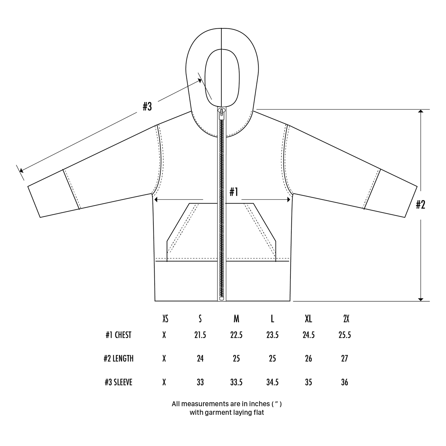 "LA PALOMA"ZIP HOODY (UK-FIT)