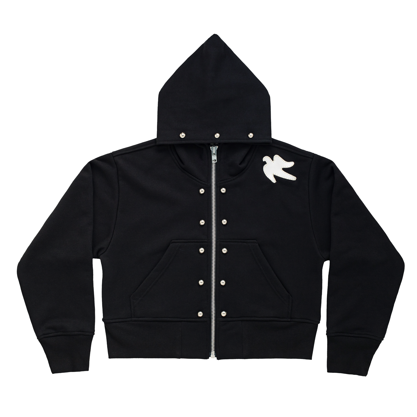 "LA PALOMA" ZIP HOODY (Nickel Studded)