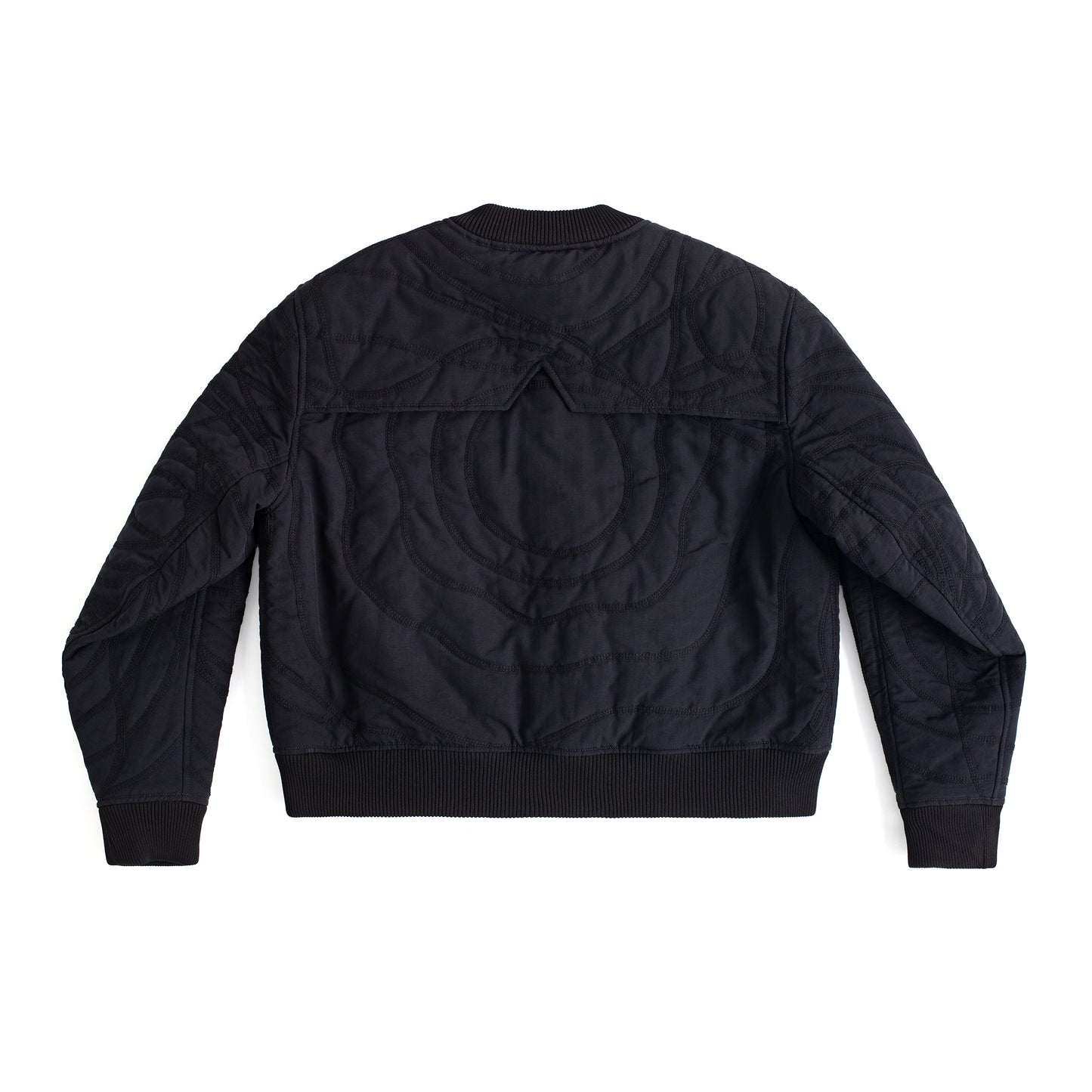 A STUDY: "LINES"" Quilted Varsity Jacket